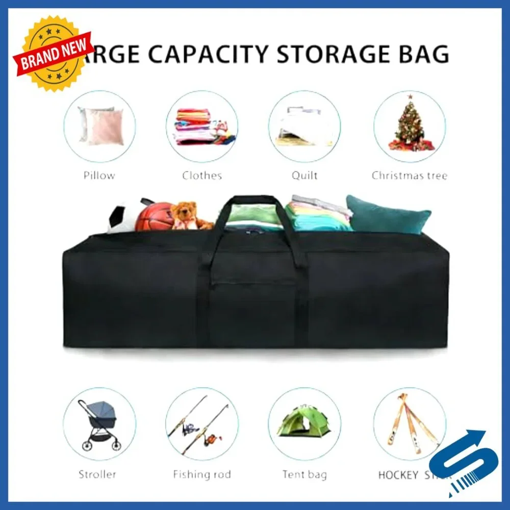 Extra Large Duffle Bag for Travel Sports Gear Storage Lockable Zippers